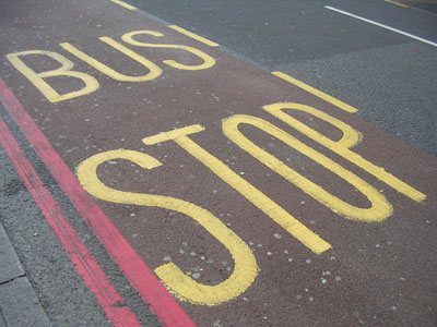 Bus stop London