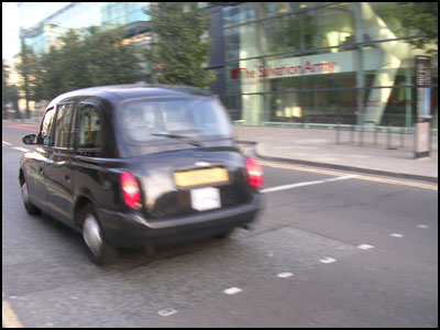 taxi londonien préssé
