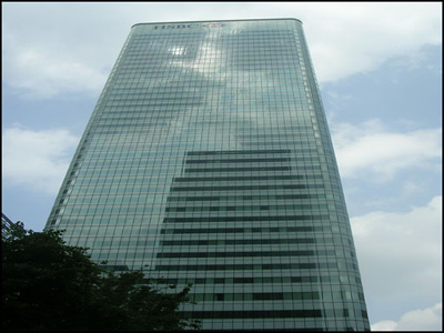 HSBC sky scraper Canary Wharf